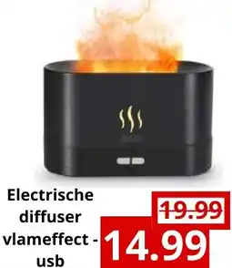 NH Market Electrische diffuser vlameffect usb aanbieding
