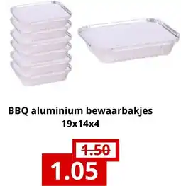NH Market BBQ aluminium bewaarbakjes aanbieding