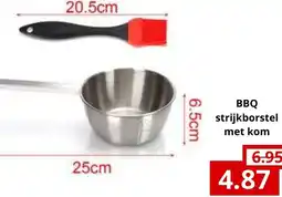 NH Market BBQ strijkborstel met kom aanbieding