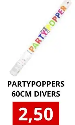 NH Market Partypoppers divers aanbieding