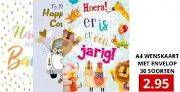 NH Market A4 Wenskaart met envelop aanbieding