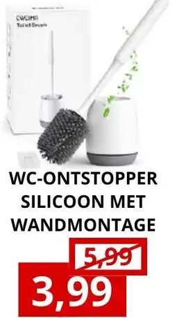 NH Market Wc-ontstopper silicoon met wandmontage aanbieding