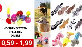 Honden/katten speeltjes divers