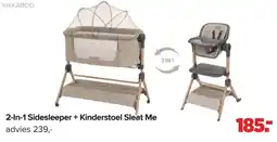 Baby-Dump 2-In-1 Sidesleeper + Kinderstoel Sleat Me aanbieding