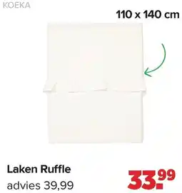 Baby-Dump Laken Ruffle aanbieding