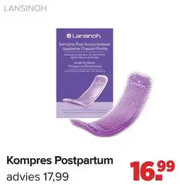 Baby-Dump Lansinoh Kompres Postpartum aanbieding