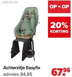 Baby-Dump Achterzitje Easyfix aanbieding