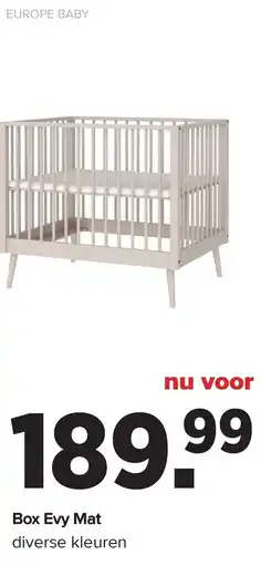 Baby-Dump Box Evy Mat aanbieding