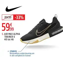 Intersport Air max alpha trainer 6 aanbieding