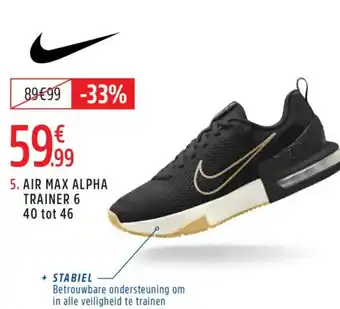 Intersport Air max alpha trainer 6 aanbieding