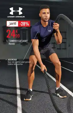 Intersport Under armour compressieshirt Heren aanbieding