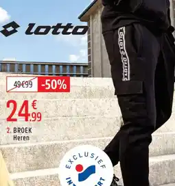 Intersport Lotto broek heren aanbieding