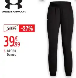 Intersport Under Armour Broek Dames aanbieding