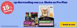 Bol.com op diervoeding van o.a. Sheba en Pro Plan aanbieding