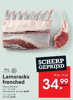 Sligro Lamsracks Frenched aanbieding