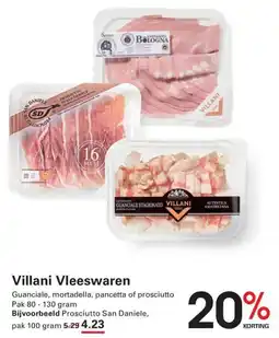 Sligro Villani Vleeswaren aanbieding
