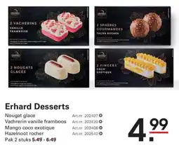 Sligro Erhard Desserts aanbieding