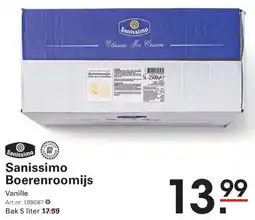 Sligro Sanissimo Boerenroomijs Vanille aanbieding
