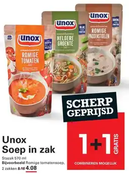 Sligro Unox Soep in zak aanbieding