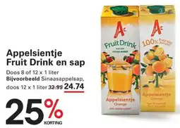 Sligro Appelsientje Fruit Drink en sap aanbieding