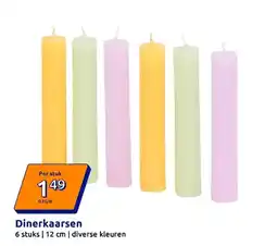 Action Dinerkaarsen aanbieding