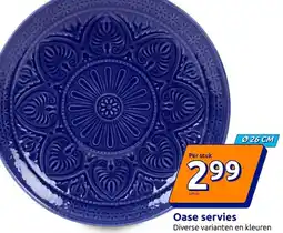 Action Oase servies aanbieding