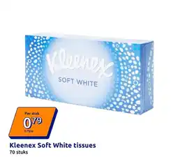Action Kleenex Soft White tissues aanbieding