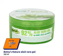 Action Betty's Nature aloë vera gel aanbieding