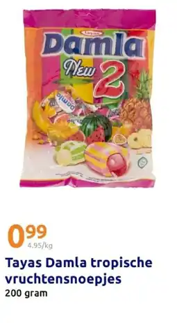 Action Tayas Damla tropische vruchtensnoepjes aanbieding