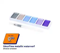 Action DécoTime metallic waterverf aanbieding