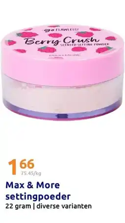 Action Max & More settingpoeder aanbieding