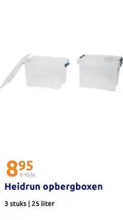 Action Heidrun opbergboxen aanbieding