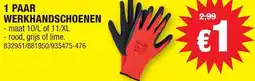 Hubo 1 paar werkhandschoenen aanbieding