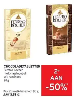 Alvo Chocoladetabletten Ferrero Rocher aanbieding