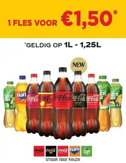 Alvo Coca-cola, fanta en fuze tea smaak naar keuze aanbieding