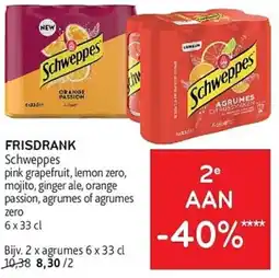 Alvo Frisdrank Schweppes aanbieding