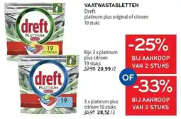 Alvo Vaatwastabletten Dreft aanbieding