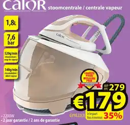 ElectroStock Calor stoomcentrale / centrale vapeur GV9E22C0 aanbieding