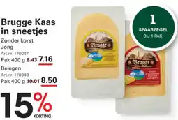 Sligro Brugge Kaas in sneetjes aanbieding