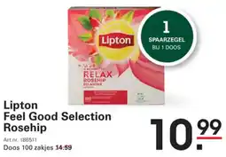 Sligro Lipton Feel Good Selection Rosehip aanbieding