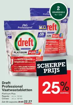 Sligro Dreft Professional Vaatwastabletten aanbieding