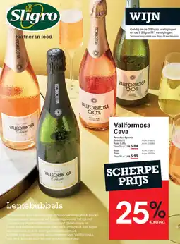 Sligro Vallformosa Cava aanbieding
