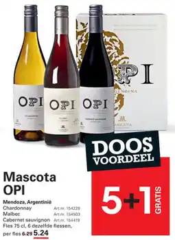 Sligro Mascota OPI aanbieding