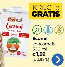 Bio Planet Ecomil kokosmelk aanbieding