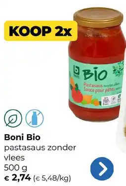 Bio Planet Boni Bio pastasaus aanbieding