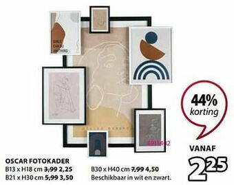Jysk Oscar fotokader aanbieding