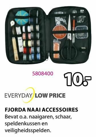 Jysk Fjorda naai accessoires aanbieding