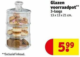 Glazen voorraadpot