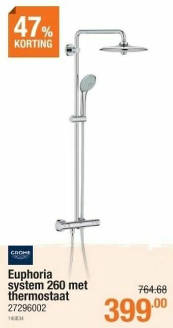Euphoria system 260 met thermostaat