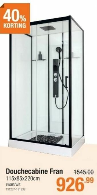 Cevo Douchecabine fran aanbieding